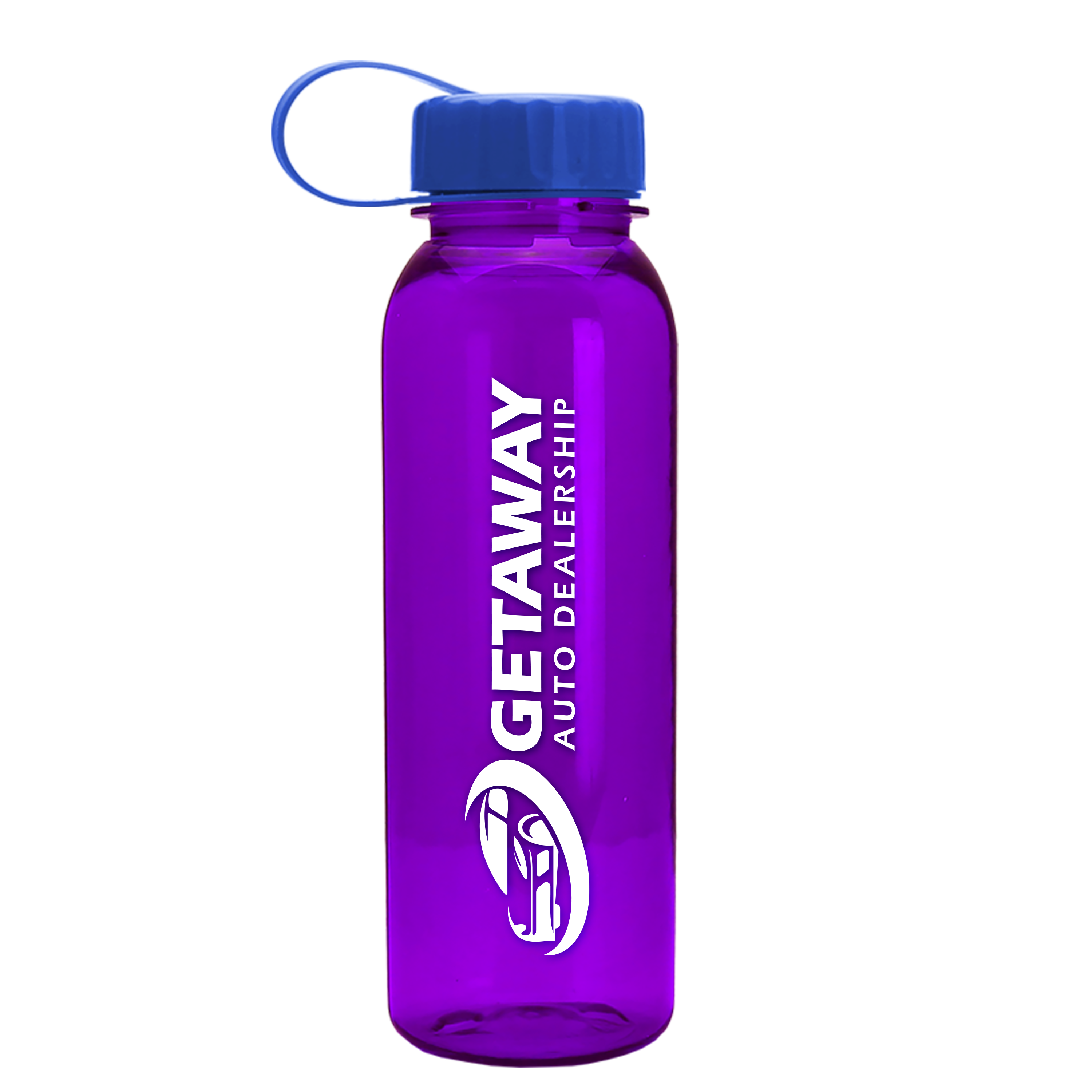 Flat-Sided Tritan® Bottle with Tethered Lid - 24 oz.